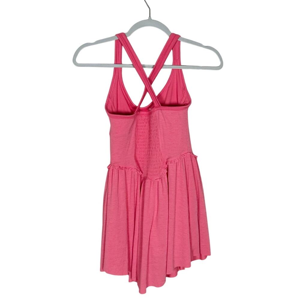 Free People Movement Smockin Hot Dress Skort Hibiscus Pink Size Small - Picture 3 of 6